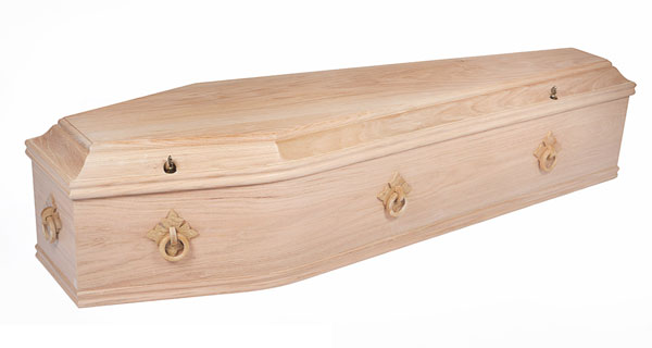 Abbey Oak Solid Coffin